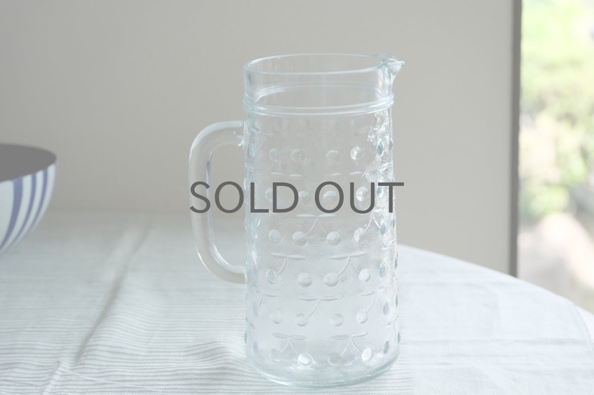 画像2: 北欧雑貨/フィンランド/Riihimaen Lasi/リーヒマエンラシ/Kirsikka/キルシッカ/さくらんぼう/ピッチャー (2)