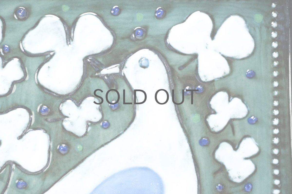 画像2: Rorstrand/ロールストランド/Sylvia Leuchovius/シルヴィア・レウショヴィウス//陶板/絵皿/鳥 (2)