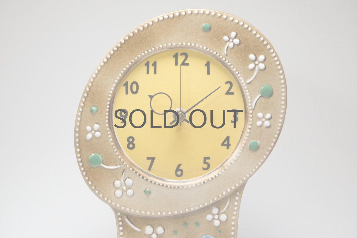 画像2: Rorstrand/ロールストランド/Sylvia Leuchovius/ シルヴィア・レウショヴス/ 置き時計小鳥/キャメル (2)