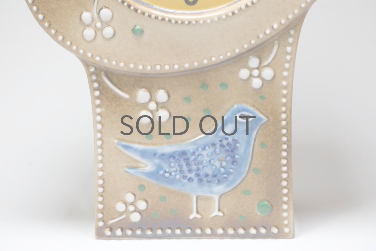 画像3: Rorstrand/ロールストランド/Sylvia Leuchovius/ シルヴィア・レウショヴス/ 置き時計小鳥/キャメル (3)