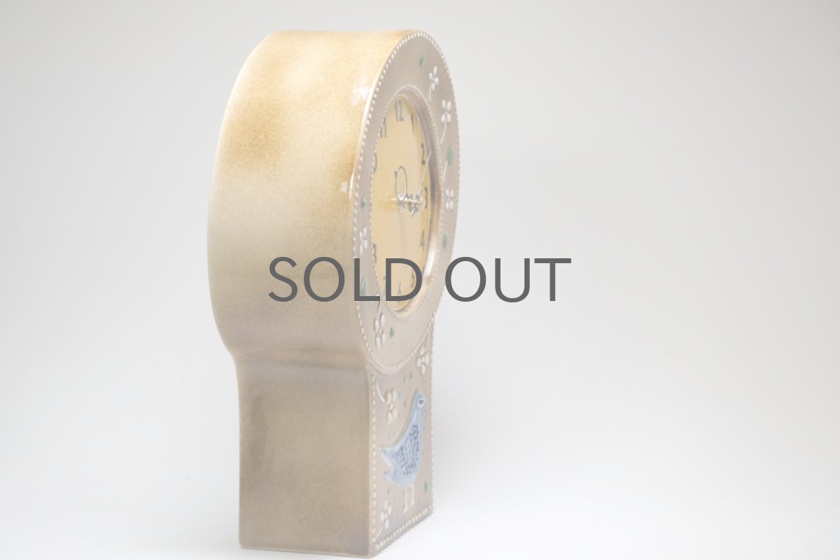 画像8: Rorstrand/ロールストランド/Sylvia Leuchovius/ シルヴィア・レウショヴス/ 置き時計小鳥/キャメル (8)