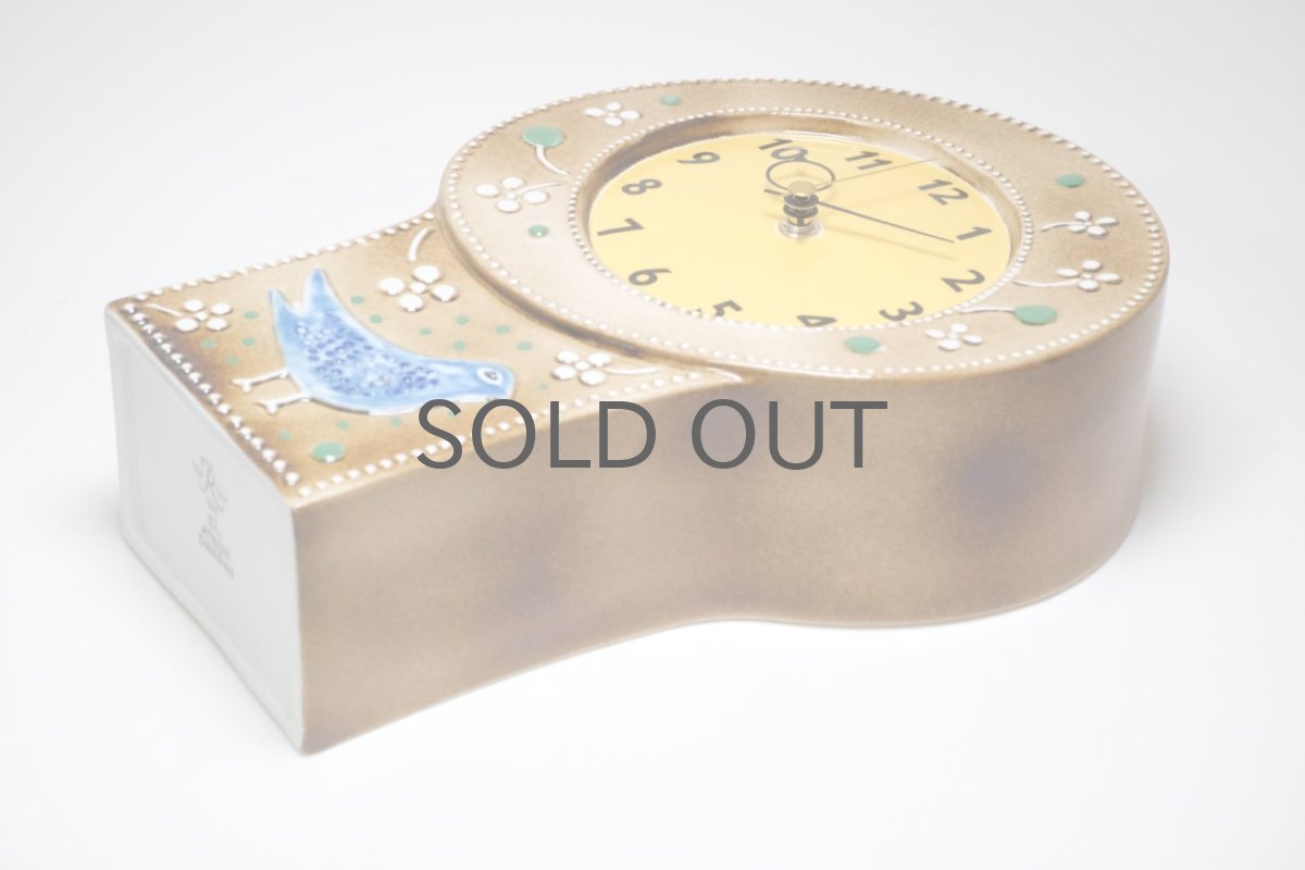 画像10: Rorstrand/ロールストランド/Sylvia Leuchovius/ シルヴィア・レウショヴス/ 置き時計小鳥/キャメル (10)