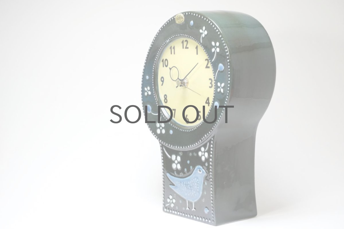 画像5: Rorstrand/ロールストランド/Sylvia Leuchovius/ シルヴィア・レウショブス/ 置き時計/小鳥/ダークグリーン (5)