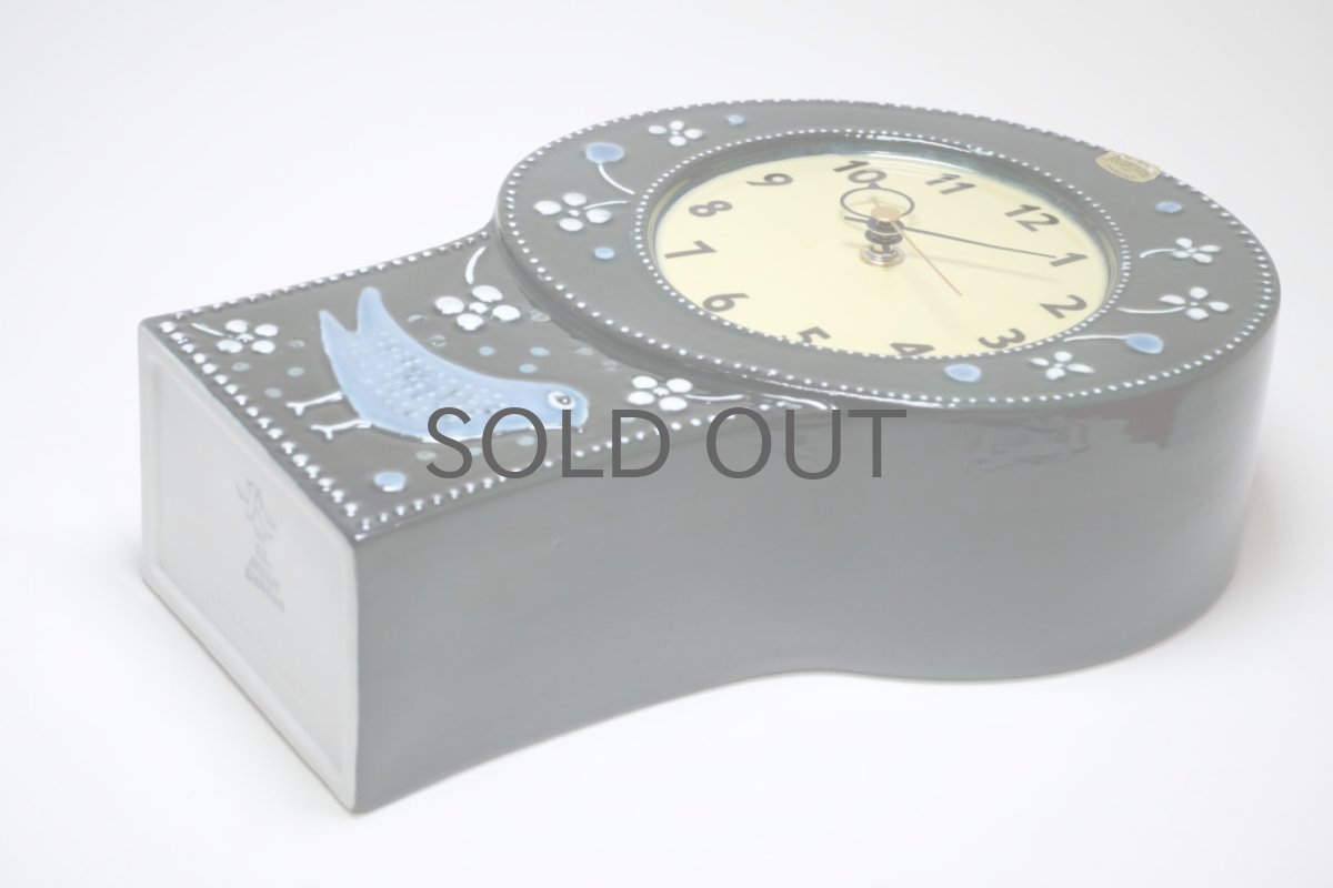 画像10: Rorstrand/ロールストランド/Sylvia Leuchovius/ シルヴィア・レウショブス/ 置き時計/小鳥/ダークグリーン (10)