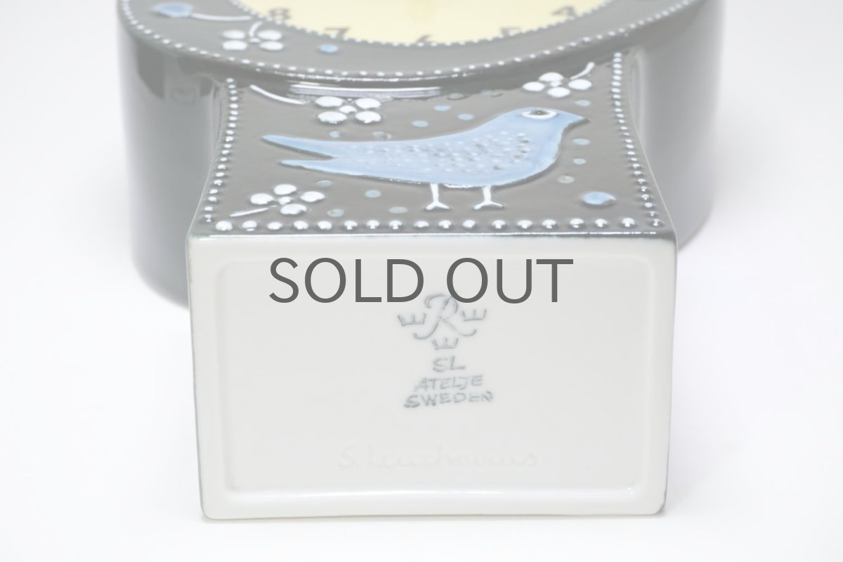 画像11: Rorstrand/ロールストランド/Sylvia Leuchovius/ シルヴィア・レウショブス/ 置き時計/小鳥/ダークグリーン (11)