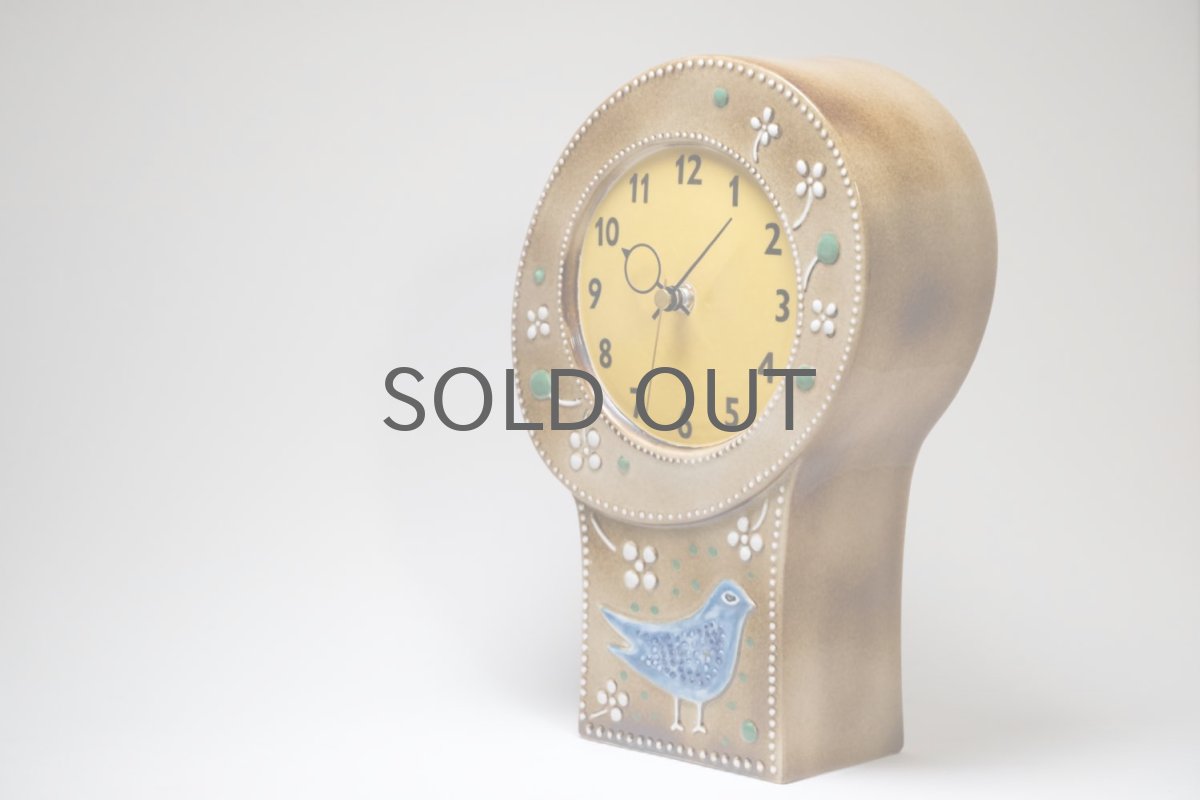 画像5: Rorstrand/ロールストランド/Sylvia Leuchovius/ シルヴィア・レウショヴス/ 置き時計小鳥/キャメル (5)