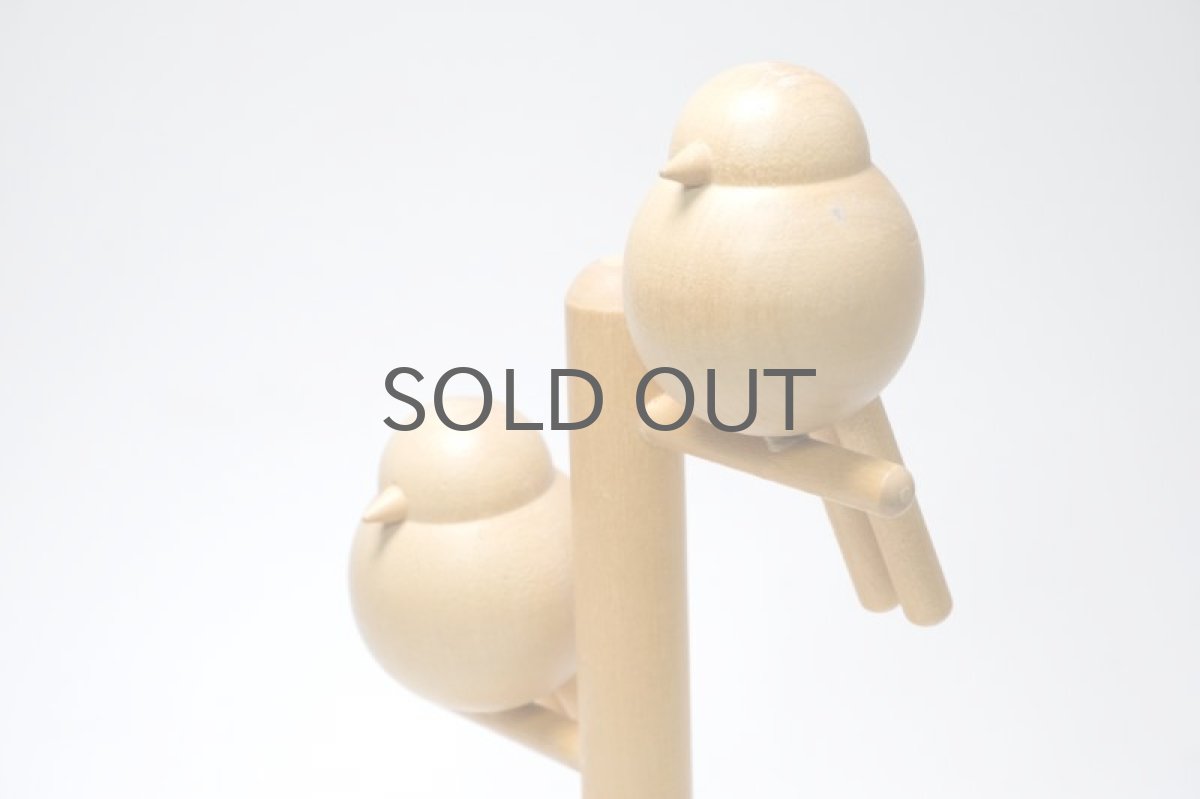 画像3: 北欧インテリアビンテージ雑貨/フィンランド製/aarikka/アーリッカ/木製オブジェ/２羽の小鳥 (3)