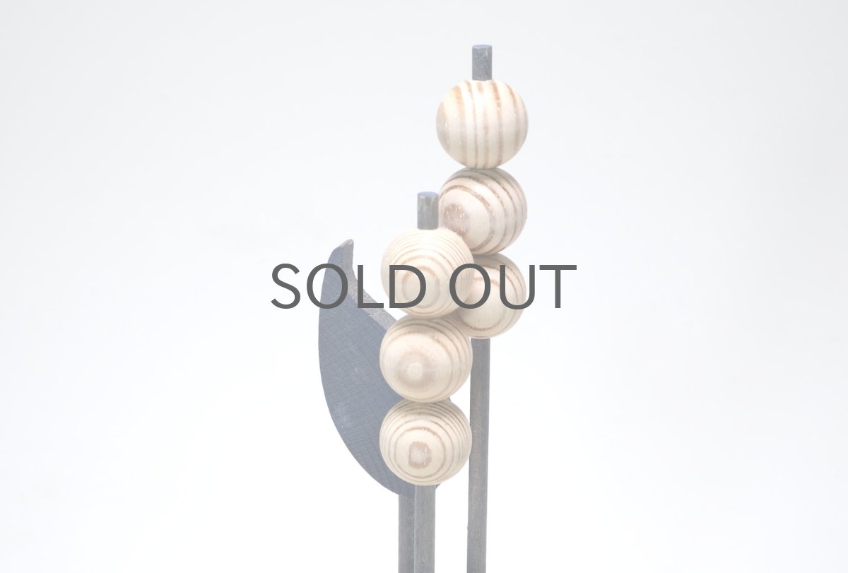 画像4: 北欧インテリアビンテージ雑貨/フィンランド製/aarikka/アーリッカ/木製オブジェ/木の実/ ブルー系 (4)