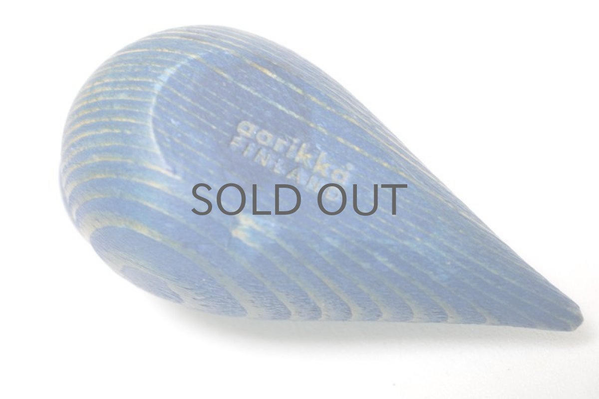 画像4: 北欧インテリアビンテージ雑貨/フィンランド製/aarikka/アーリッカ/木製オブジェ/ブルー小鳥 (4)