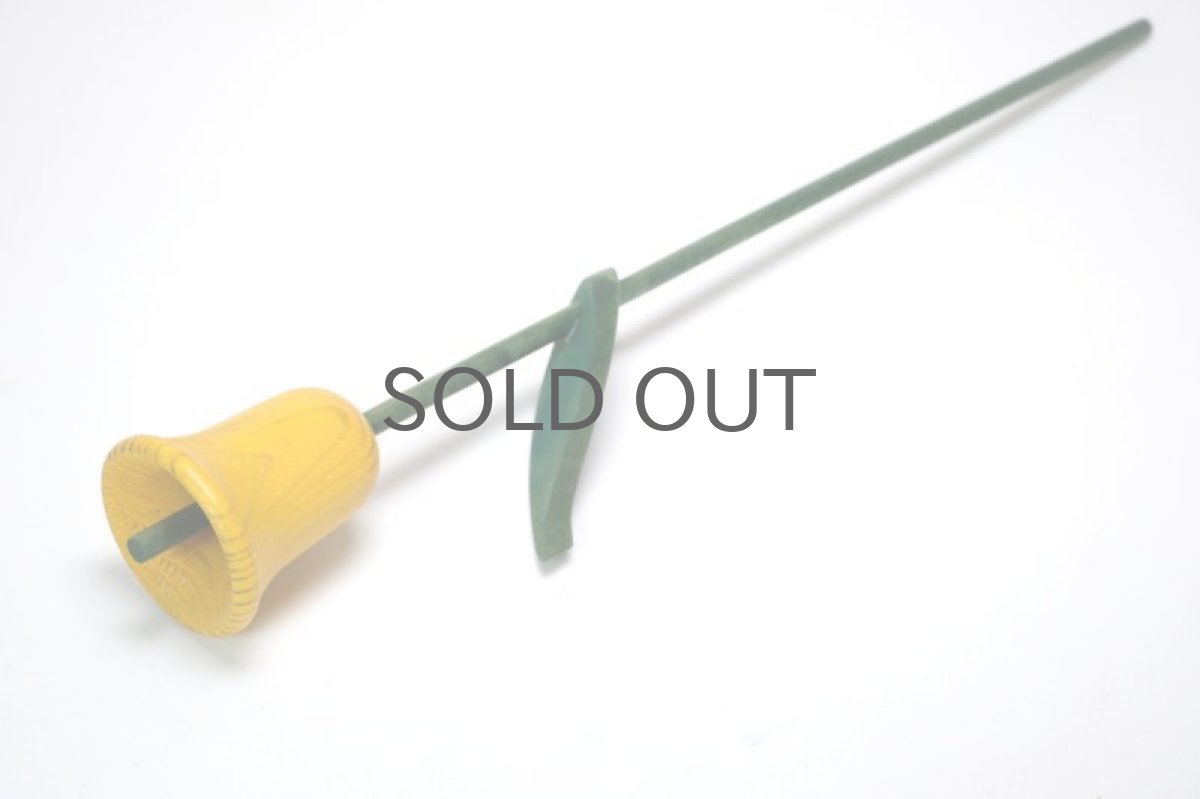 画像2: 北欧インテリアビンテージ雑貨/フィンランド製/aarikka/アアリッカ/木製オブジェ/イエロー花/No.2 (2)