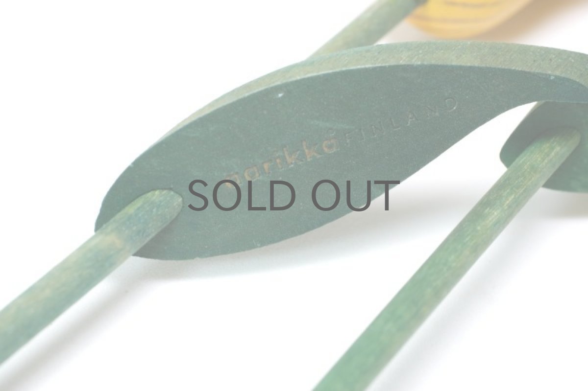 画像4: 北欧インテリアビンテージ雑貨/フィンランド製/aarikka/アアリッカ/木製オブジェ/イエロー花/No.2 (4)