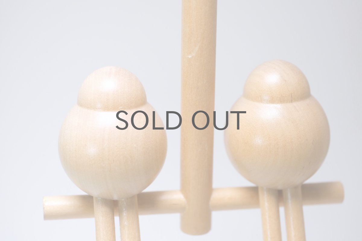 画像4: 北欧インテリアビンテージ雑貨/フィンランド製/aarikka/アーリッカ/木製オブジェ/２羽の小鳥/ハンギング (4)