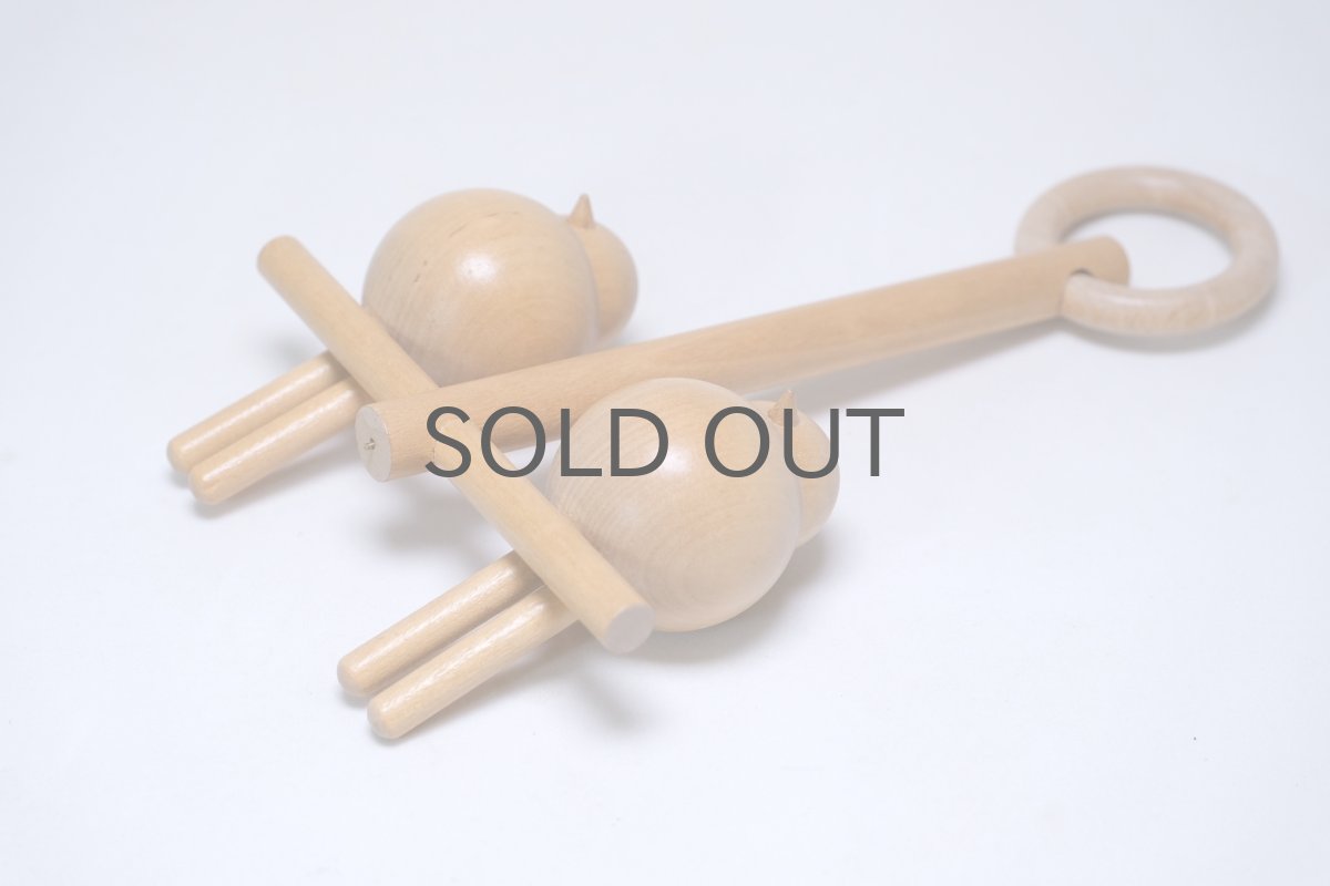 画像7: 北欧インテリアビンテージ雑貨/フィンランド製/aarikka/アーリッカ/木製オブジェ/２羽の小鳥/ハンギング (7)