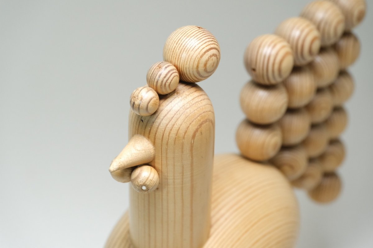 画像3: 北欧インテリアビンテージ雑貨/フィンランド製/aarikka/アーリッカ/Kukko/ニワトリ/木製 (3)