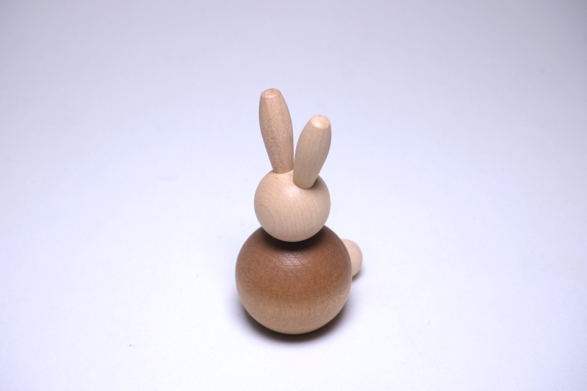 画像6: 北欧インテリアビンテージ雑貨/フィンランド製/aarikka/アーリッカ/木製オブジェ/ウサギ (6)