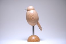 画像1: 北欧インテリアビンテージ雑貨/フィンランド製/aarikka/アーリッカ/木製オブジェ/小鳥＋金属脚 (1)