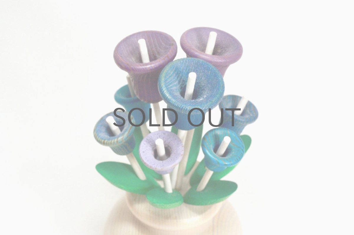 画像2: 北欧インテリアビンテージ雑貨/フィンランド製/aarikka/アーリッカ/木製オブジェ/ブーケ (2)