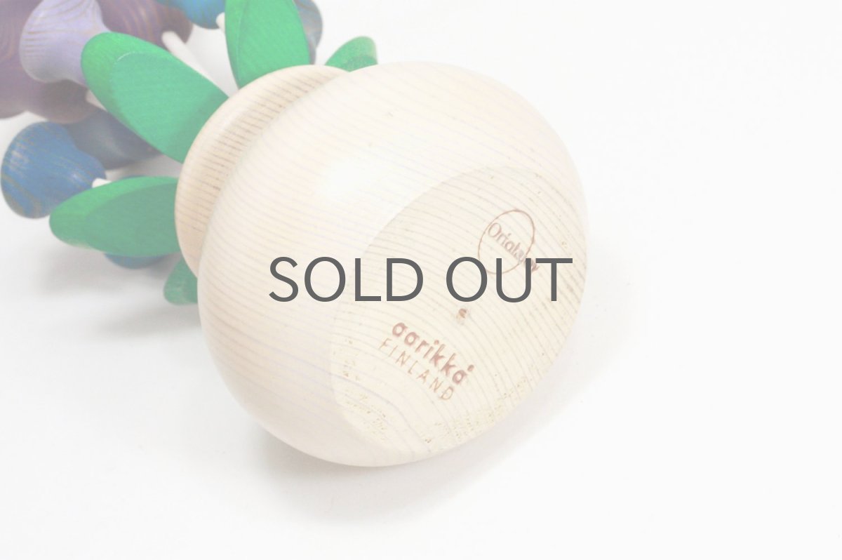 画像3: 北欧インテリアビンテージ雑貨/フィンランド製/aarikka/アーリッカ/木製オブジェ/ブーケ (3)