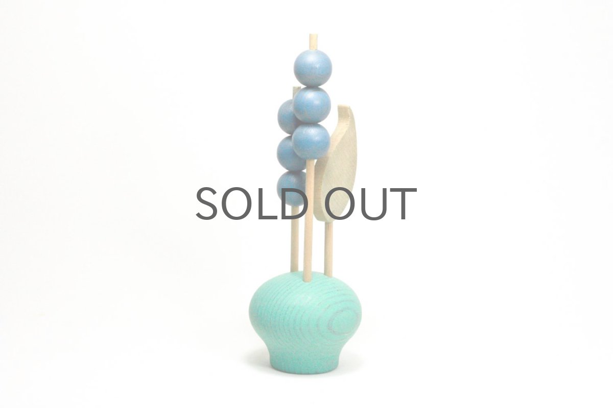 画像2: 北欧インテリアビンテージ雑貨/フィンランド製/aarikka/アーリッカ/木製オブジェ/木の実/ グリーン系 (2)