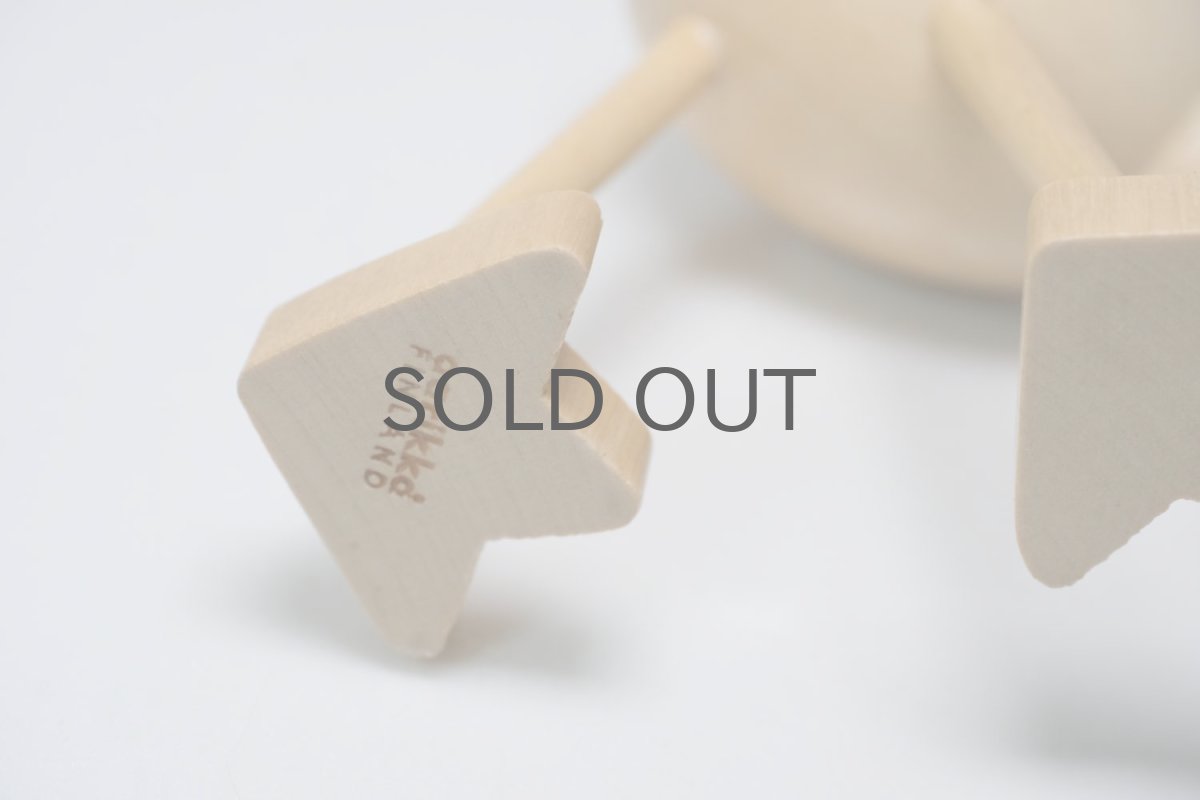 画像6: 北欧インテリアビンテージ雑貨/フィンランド製/aarikka/アアリッカ/木製オブジェ/キュウイ (6)