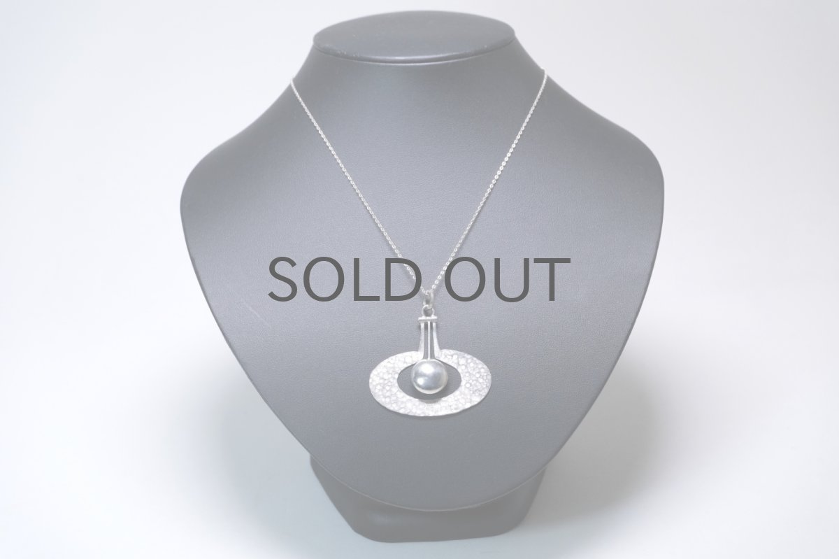 画像2: フィンランド/ビンテージアクセサリー/Tapio Wirkkala/タピオ・ヴィルカラ/Pear/シルバー/ペンダント (2)