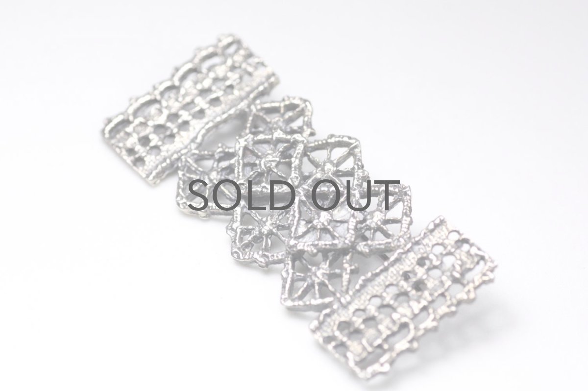 画像2: フィンランド/ヴィンテージアクセサリー/Pentti Sarpaneva/シルバー/レースブローチ (2)