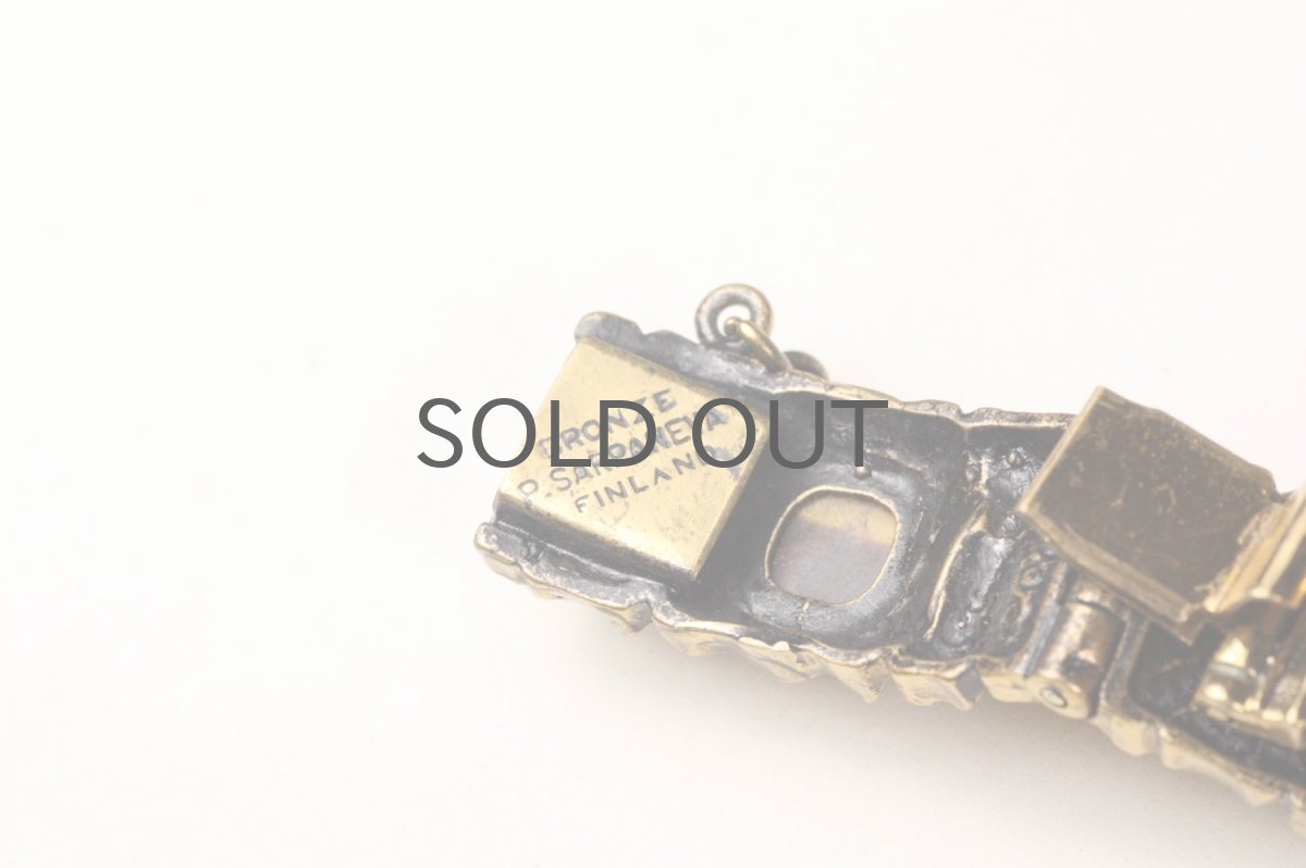 画像6: フィンランド/ヴィンテージアクセサリー/Pentti Sarpaneva/ブロンズ/KELO/タイガーアイブレスレッド/No.2 (6)