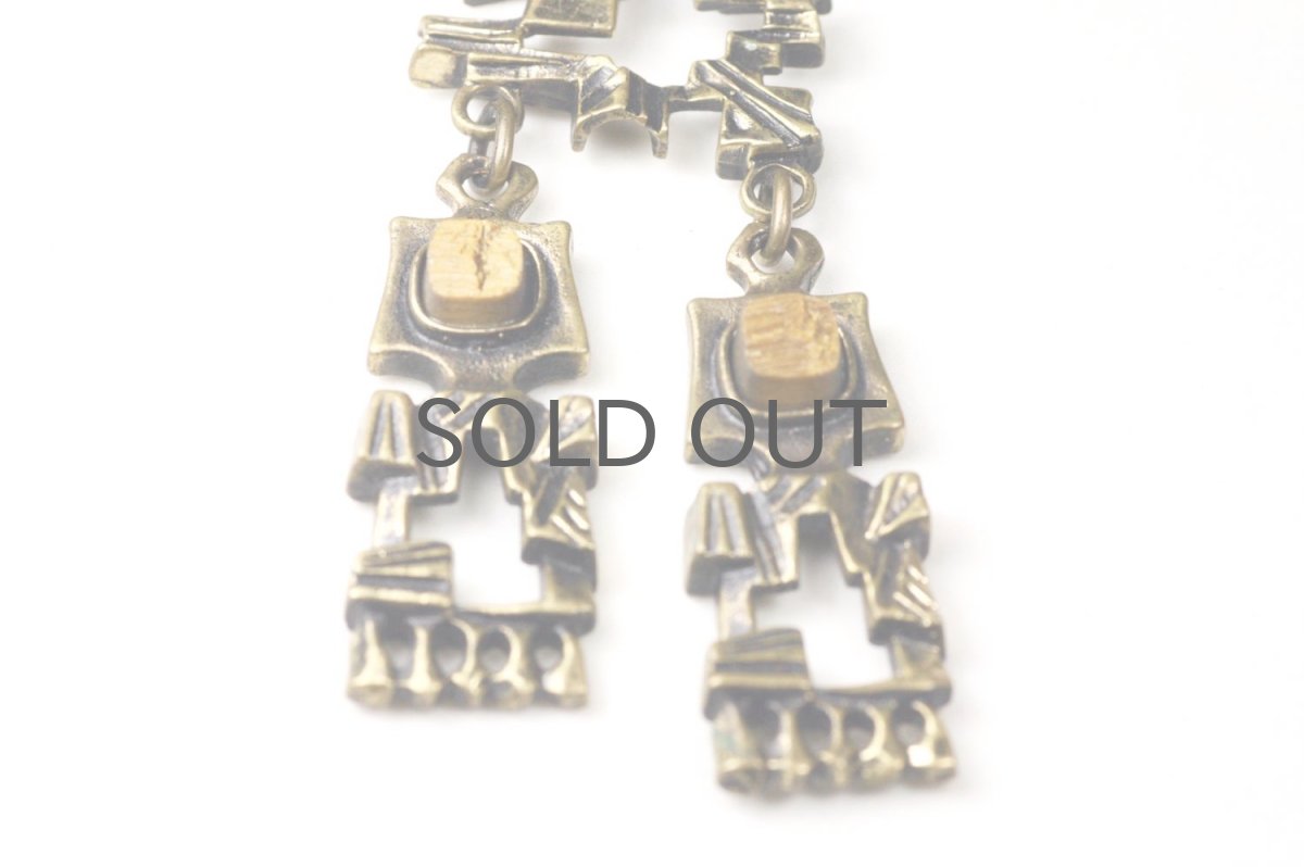 画像3: フィンランド/ヴィンテージアクセサリー/Pentti Sarpaneva/ブロンズ/KELO/タイガーアイペンダント/No.1 (3)