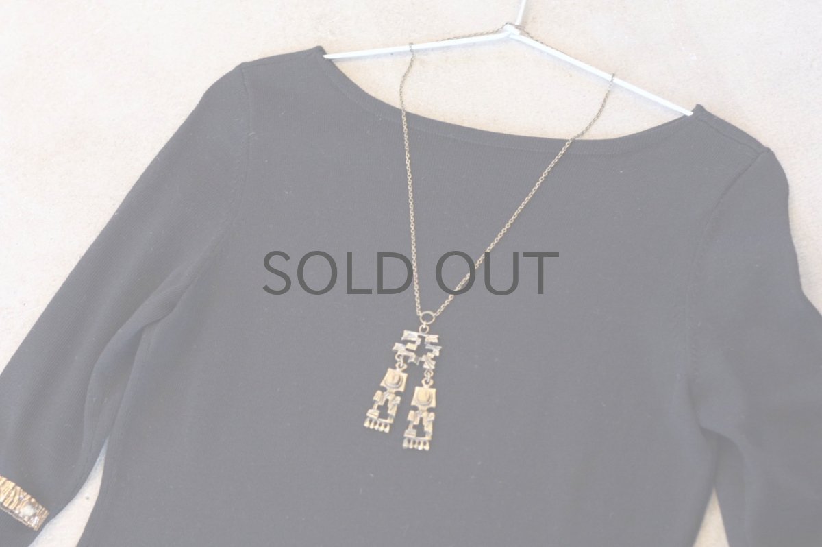 画像6: フィンランド/ヴィンテージアクセサリー/Pentti Sarpaneva/ブロンズ/KELO/タイガーアイペンダント/No.1 (6)