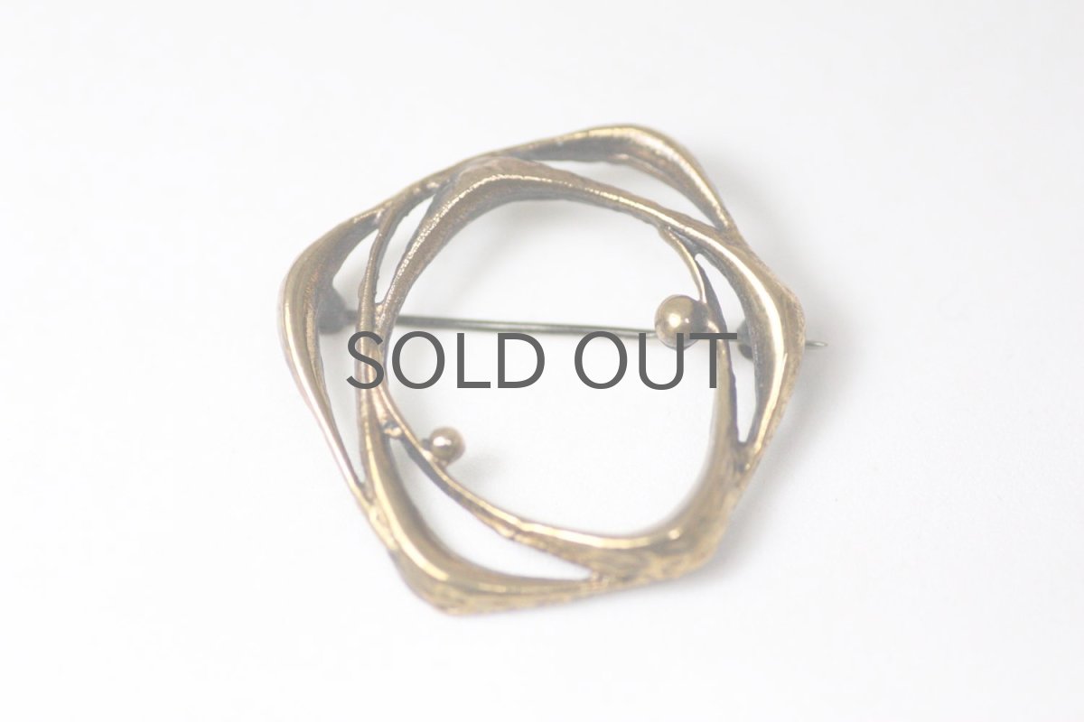 画像3: フィンランド/ビンテージアクセサリー/Sten & Laine/ブロンズブローチ/No.2 (3)