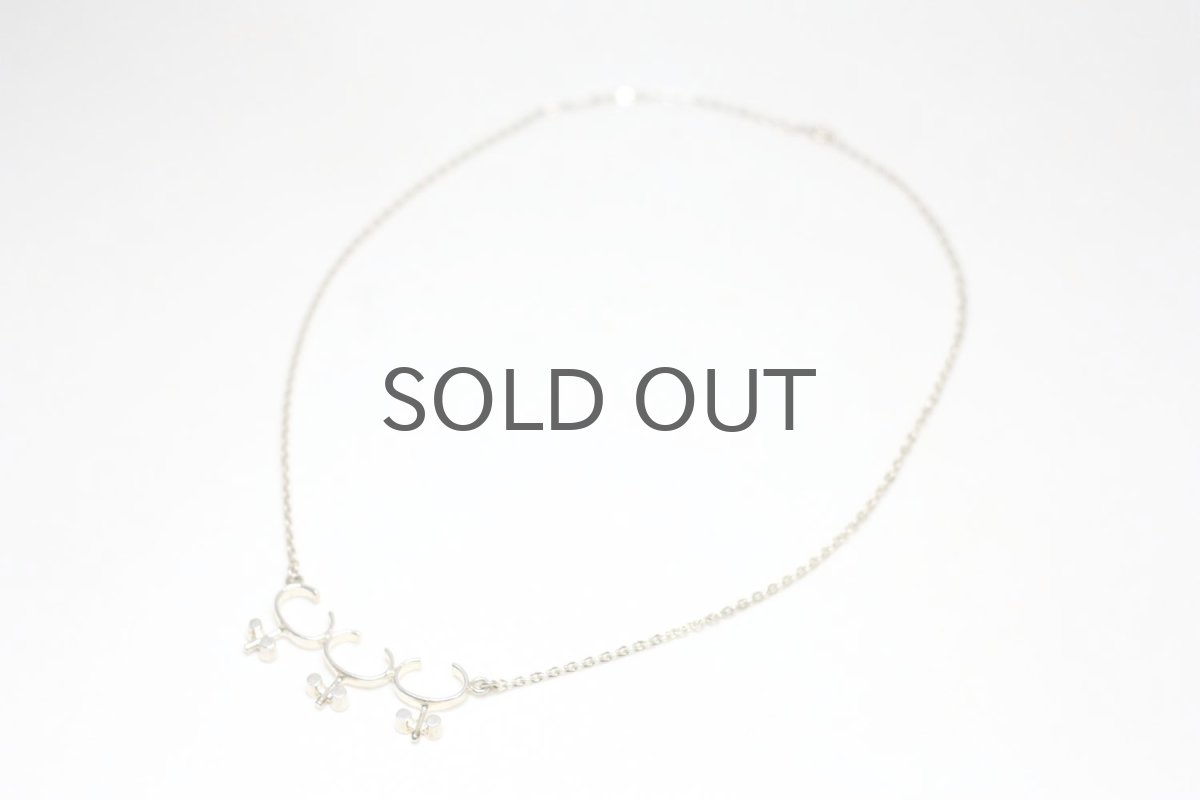 画像3: フィンランド/ビンテージアクセサリー/Jorma Laine/ヨルマ・ライネ/シルバー/ネックレス/3連小花 (3)