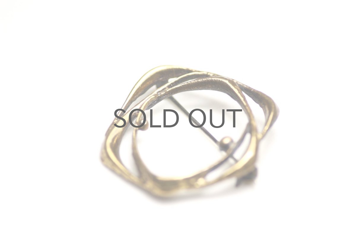 画像2: フィンランド/ビンテージアクセサリー/Sten & Laine/ブロンズブローチ/No.2 (2)