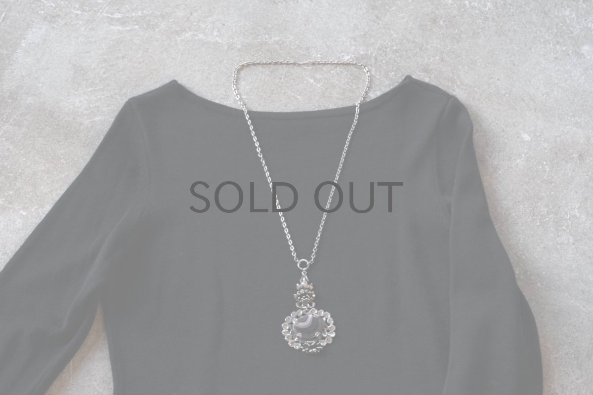 画像7: フィンランド/ビンテージアクセサリー/Pentti Sarpaneva/ペンティ サルパネッバ/AKAATTI/シルバー＆メノウペンダント/No.1 (7)