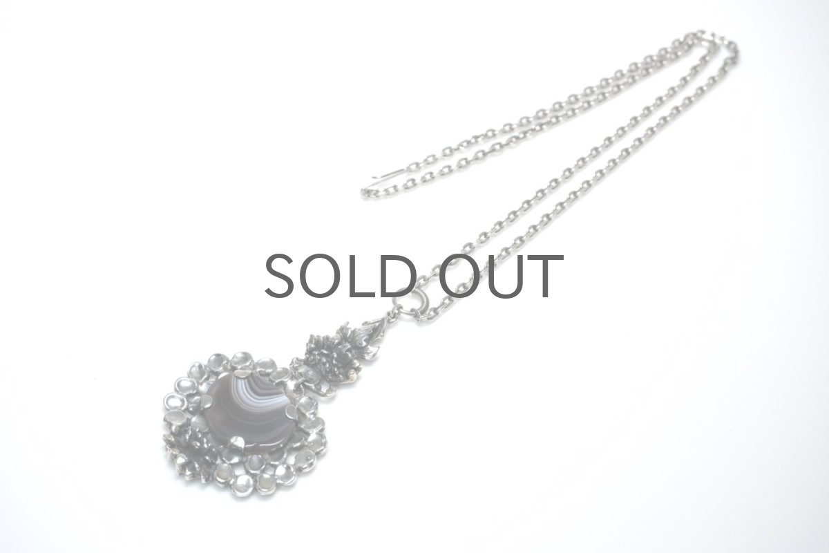 画像3: フィンランド/ビンテージアクセサリー/Pentti Sarpaneva/ペンティ サルパネッバ/AKAATTI/シルバー＆メノウペンダント/No.1 (3)