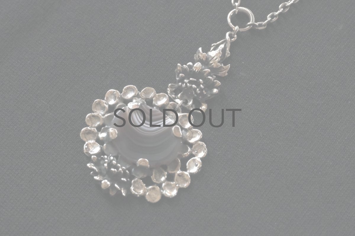 画像4: フィンランド/ビンテージアクセサリー/Pentti Sarpaneva/ペンティ サルパネッバ/AKAATTI/シルバー＆メノウペンダント/No.1 (4)