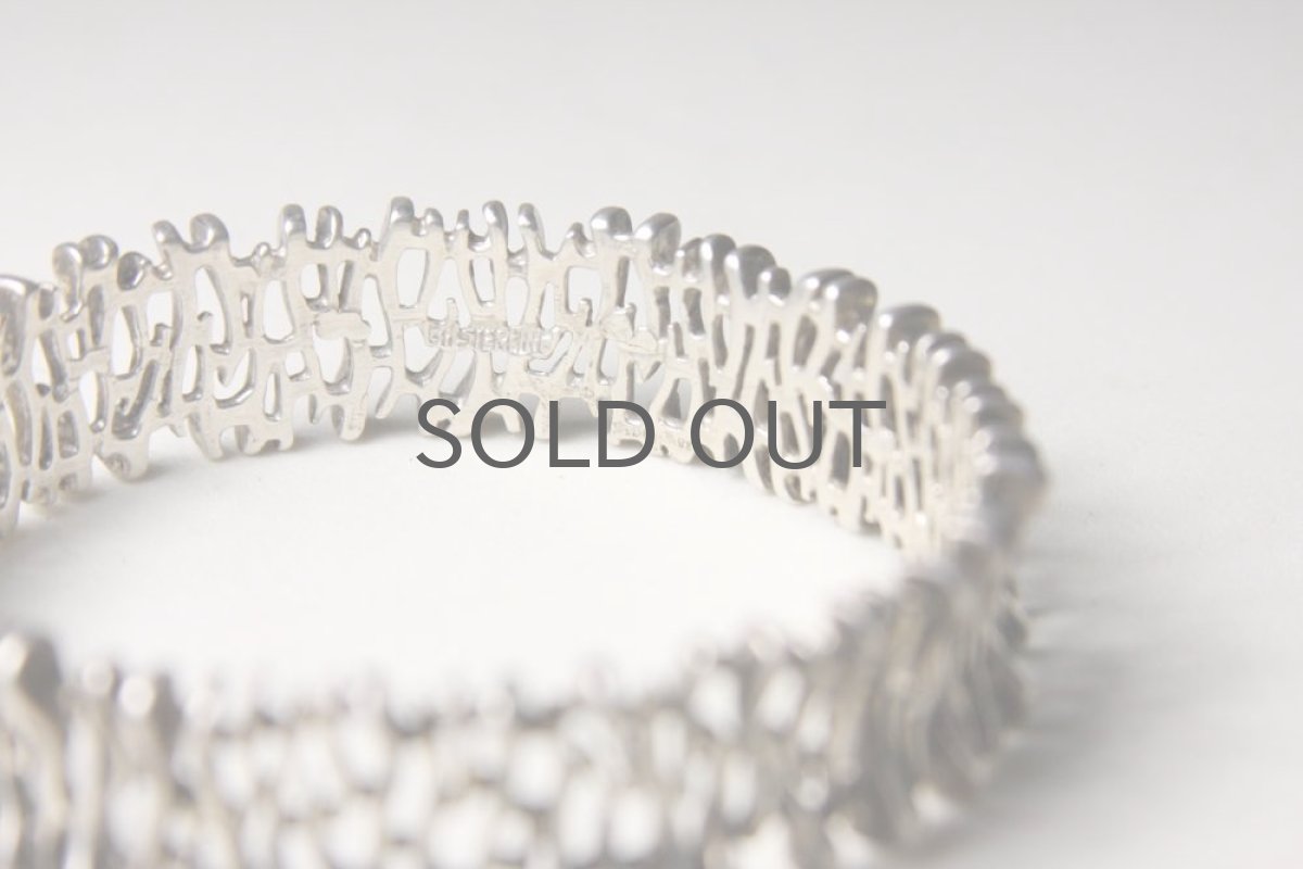 画像2: デンマークヴィンテージアクセサリー/シルバーバングル (2)