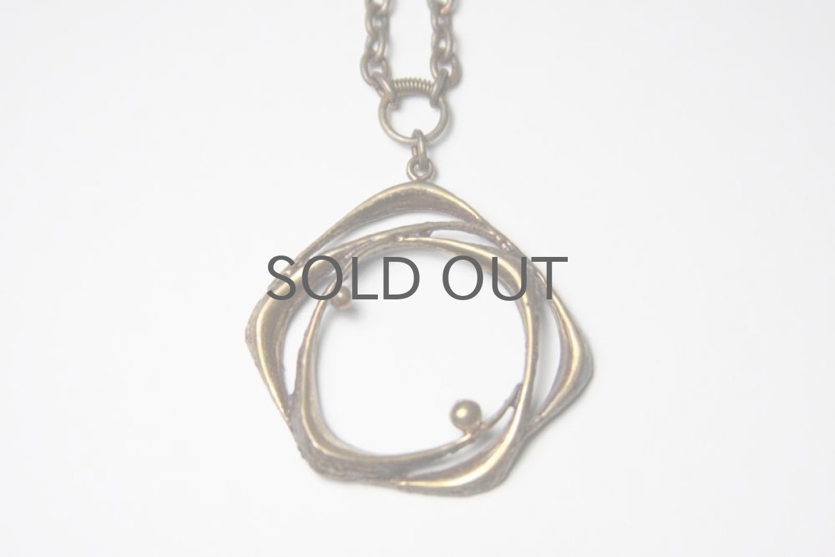 画像2: フィンランドヴィンテージアクセサリーSten & Laine  ブロンズペンダントNo.19 (2)