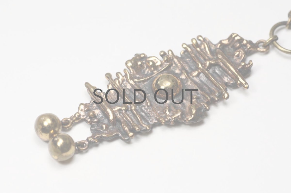 画像2: フィンランドヴィンテージアクセサリー/Pentti Sarpaneva/ブロンズペンダント/ツインボール (2)