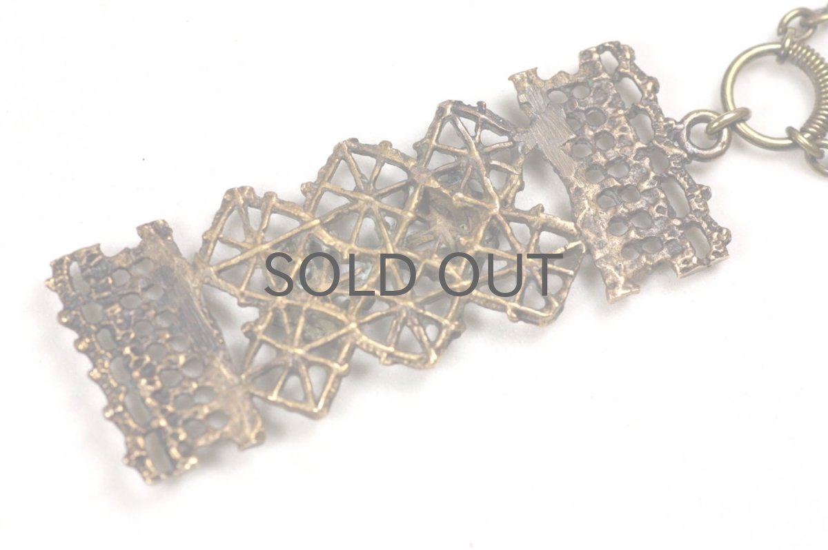 画像7: フィンランドヴィンテージアクセサリー/Pentti Sarpaneva/ブロンズペンダント/レース (7)