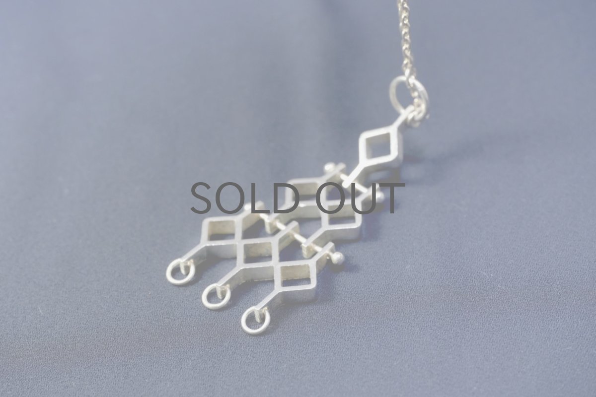 画像6: フィンランド/ビンテージアクセサリー/Jorma Laine/ヨルマ・ライネ/シルバー/Ruutu/ペンダント/No.12 (6)