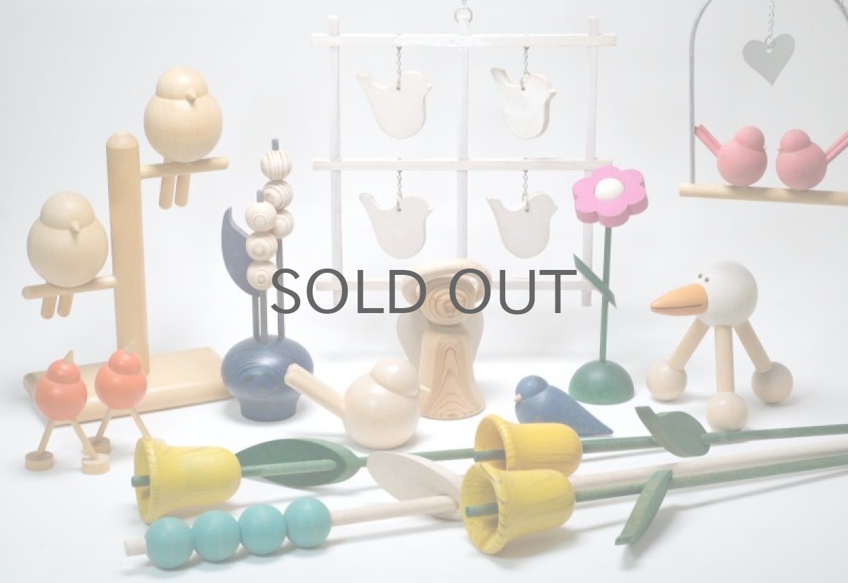 画像9: 北欧インテリアビンテージ雑貨/フィンランド製/aarikka/アーリッカ/木製オブジェ/２羽の小鳥 (9)