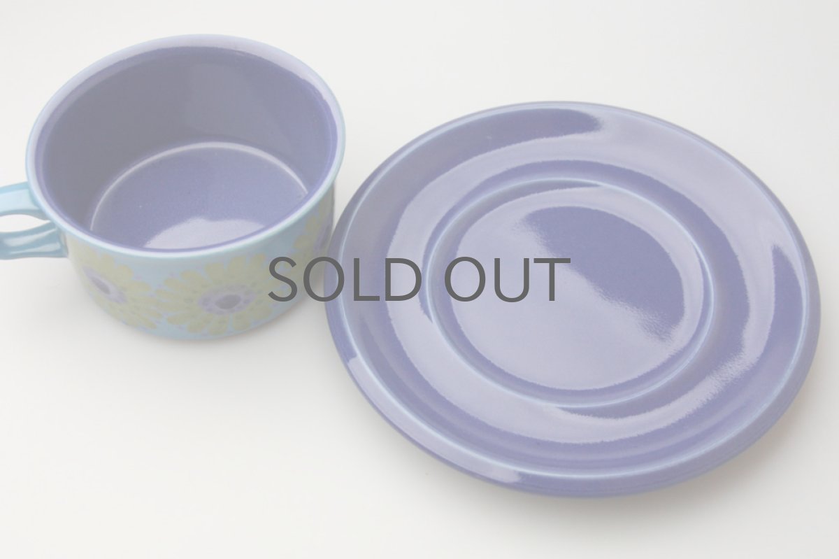 画像4: ARABIA/アラビア AHOLA アホラのブルーフラワー ティカップ&ソーサー (4)