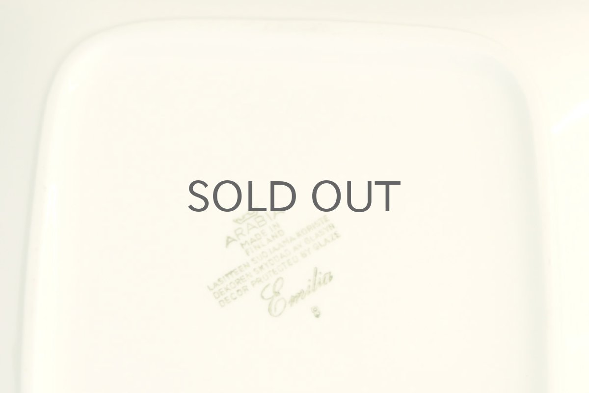 画像4: ARABIA アラビア  エミリア/Emilia スクエアープレート (4)