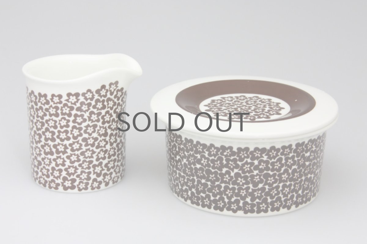 画像2: ARABIA/アラビア Faenza/ファエンツァ クリーマー&シュガーポットのセット (2)