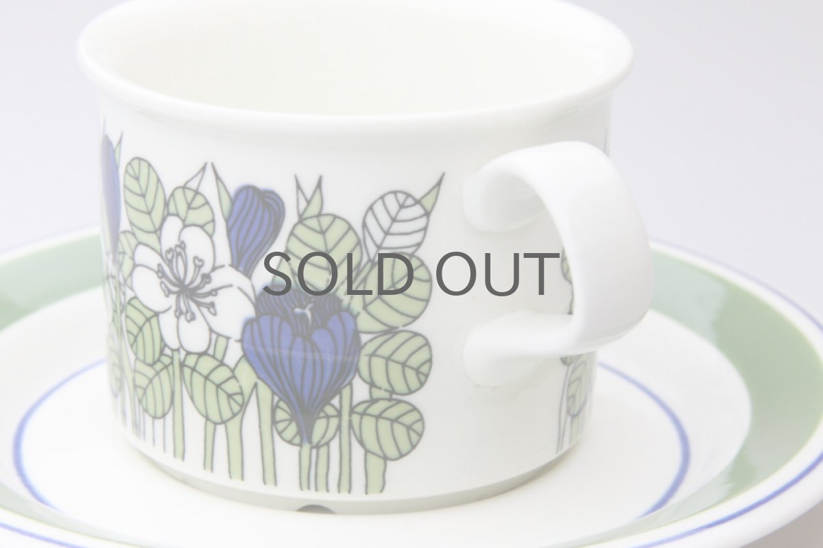 画像2: ARABIA アラビア Krokusクロッカス コーヒーカップ&ソーサー カラー 難あり (2)