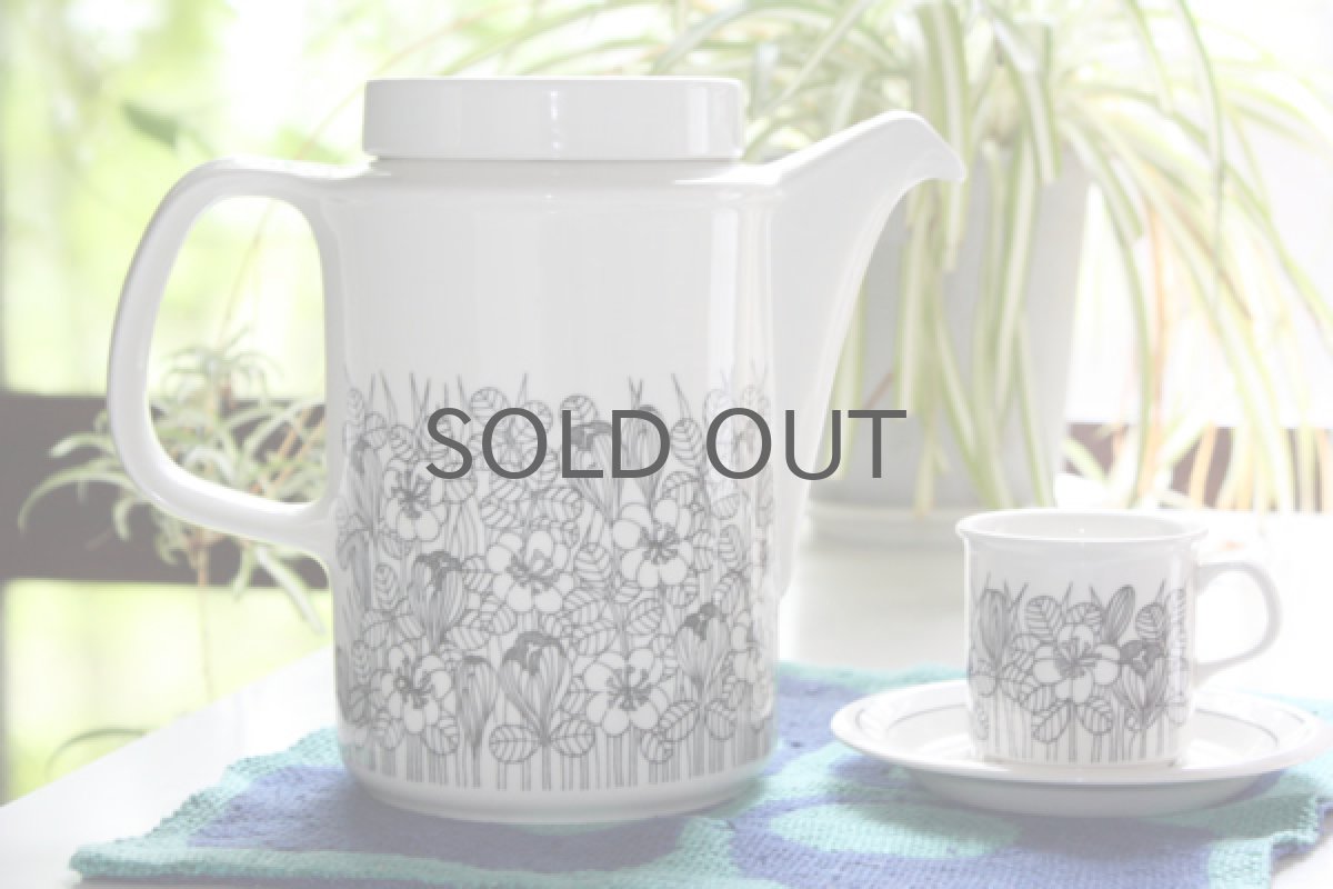 画像1: 10%off ARABIA アラビア　Krokus Coffeepot クロッカスコーヒーポット ブラック (1)