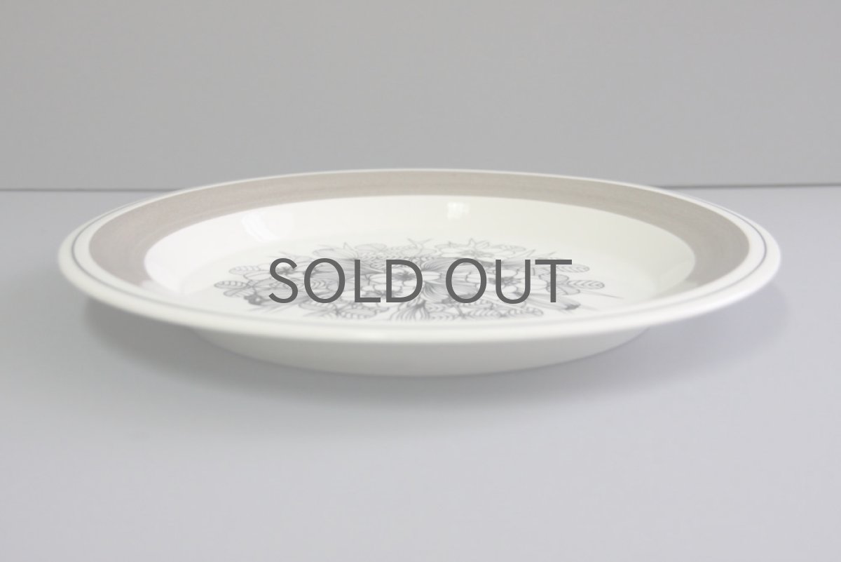 画像4: ARABIA アラビア Krokusクロッカス グレーリム ディナープレート No.2 (4)