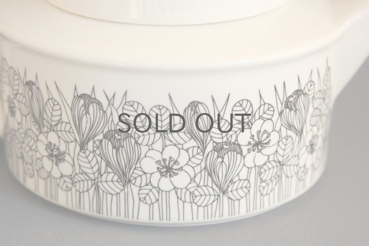 画像5: ARABIA　アラビア　Krokus　クロッカスティーポット　B&W No.2 (5)