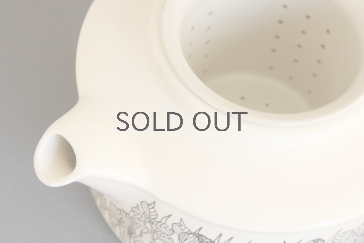 画像3: ARABIA　アラビア　Krokus　クロッカスティーポット　B&W No.2 (3)