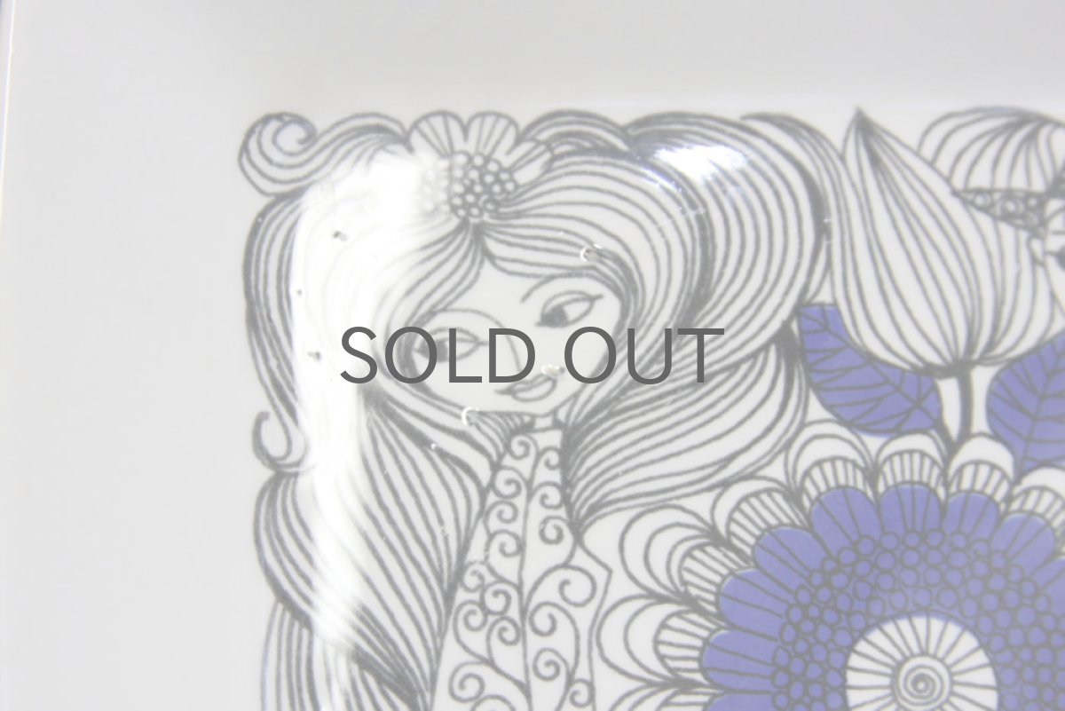 画像5: 北欧食器ヴィンテージ/ARABIA/アラビア Pastoraali スクエアープレート No.2 (5)